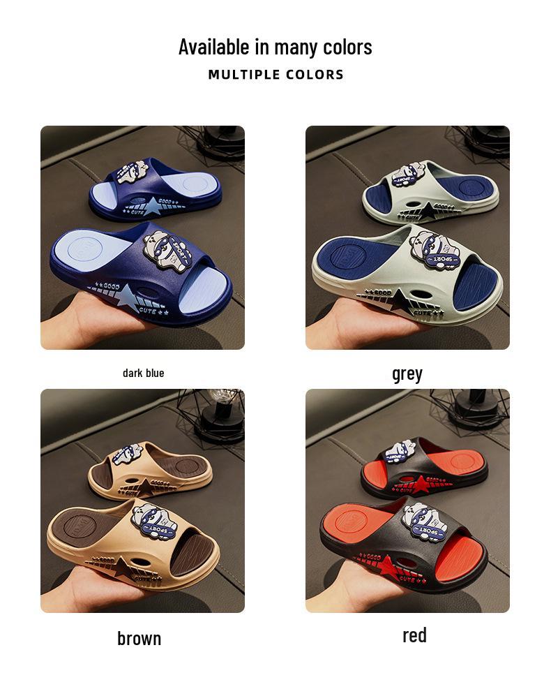 Children's Cartoon Sandals: Comfortable, Non-Slip, Soft Sole—Ideal for Summer Activities and Featuring a Fun 'Walking On Poop' Sensation.