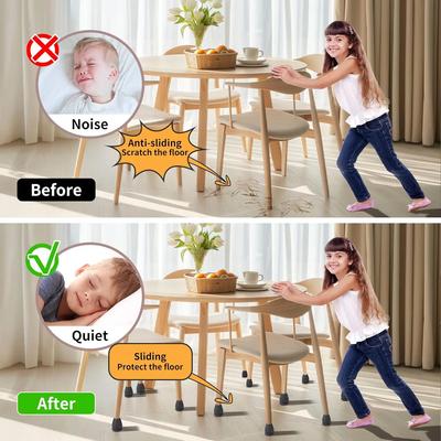 16PCS Chair Foot Cover Rubber Feet Floor Protectors 15° Slanted Foot for Silicone Furniture Legs Cover Pads Anti-slip Silent