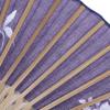 Stylish Business Fan Set with Fan Case and Handkerchief Bloom Leaf Design [Osaka Choseido] Women's -