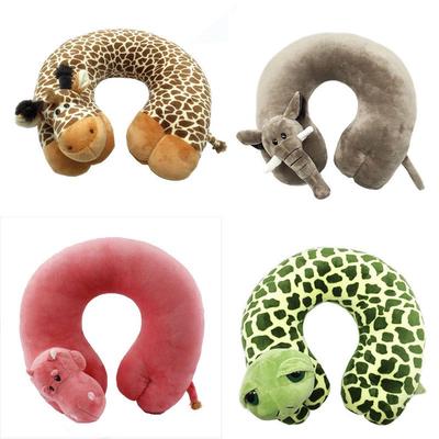 Animals U Shaped Travel Pillow Nanoparticles Neck Pillow Donkey