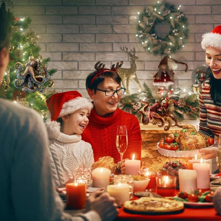 Dekoracja Choinki Świątecznej Akrylowa Morskie Życie Boże Narodzenie Wisząca Ozdoba Do Wnętrz Pojazdów i Dekoracji Drzewek Festiwalowych