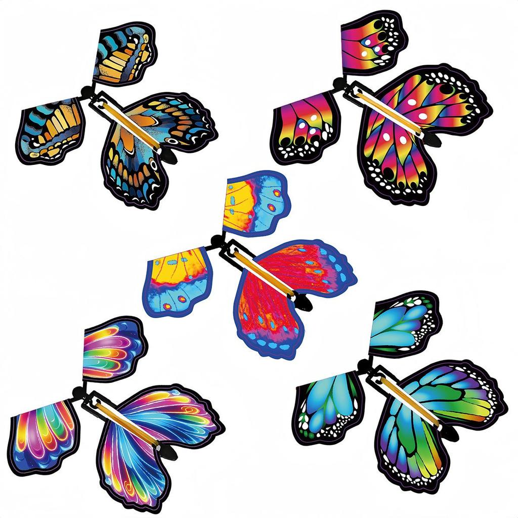 Flying Butterfly Novelty Bookmark & Toy Gift - Magic Vibrant Props
