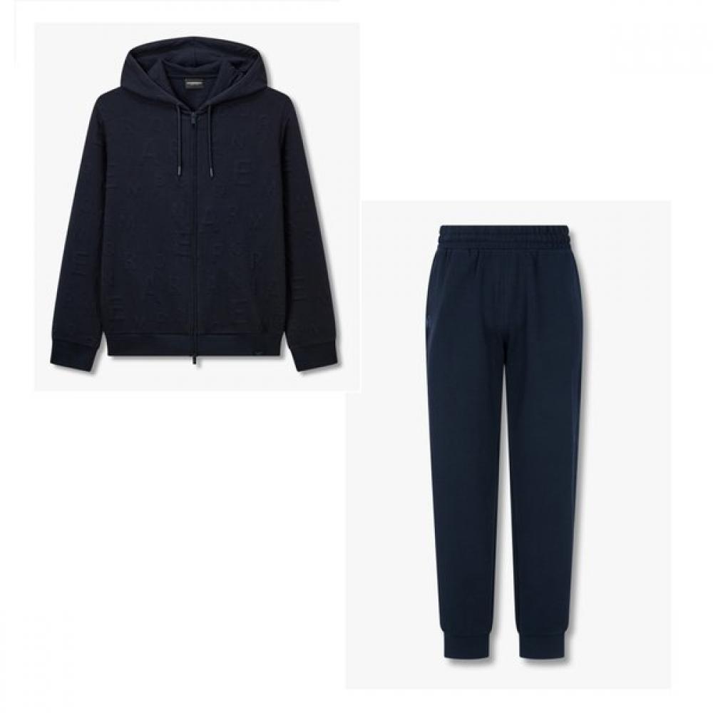 Emporio Armani Men S String Hoodie   Jogger pantS   emboSSed Alphabet  0815338008 32019 L/XL