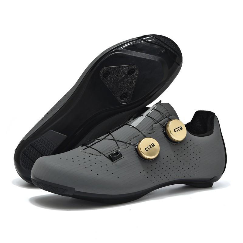 Unisex Cycling Shoes White MTB Road Bike With Rotational Low Cut Breathable Performance