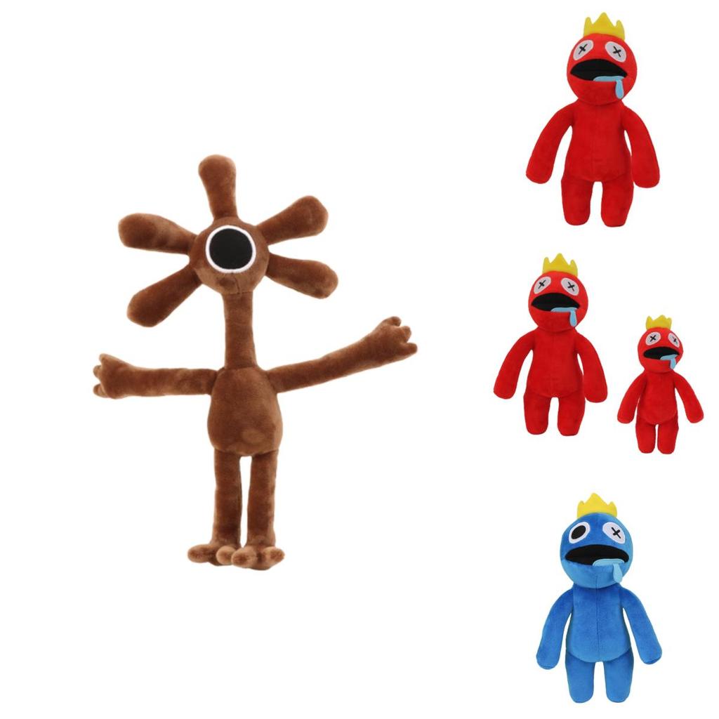 Roblox Rainbow Friends Stuffed Doll- Perfect Kids Gift For Birthday And Christmas- Orange And Purple