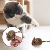 1/3/5 Adet Komik Peluş Fare Kedi Oyuncak Simülasyon Fare Yavru Kedi Oyuncak Çiğnemeye Dayanıklı Otomatik Cıvıldayan Etkileşimli Kedi Çiğneme Oyuncağı