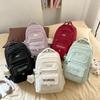 Girls Letter Backpack High School Students Schoolbag