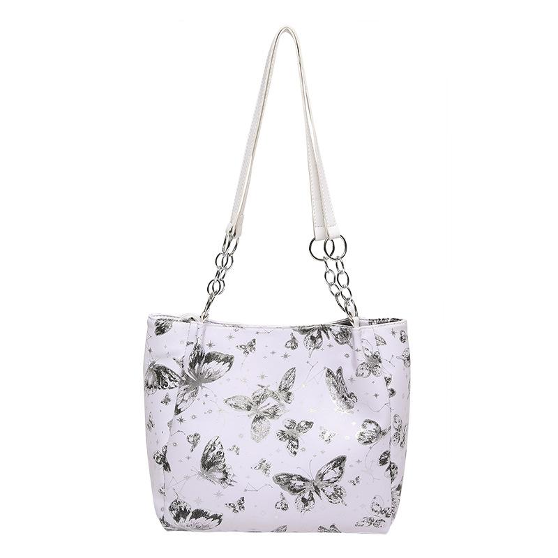 Bags Fashion Shoulder Bags Large Capacity Butterfly Tote Bags Textured Pu Underarm Bags Versatile Women'S Bags