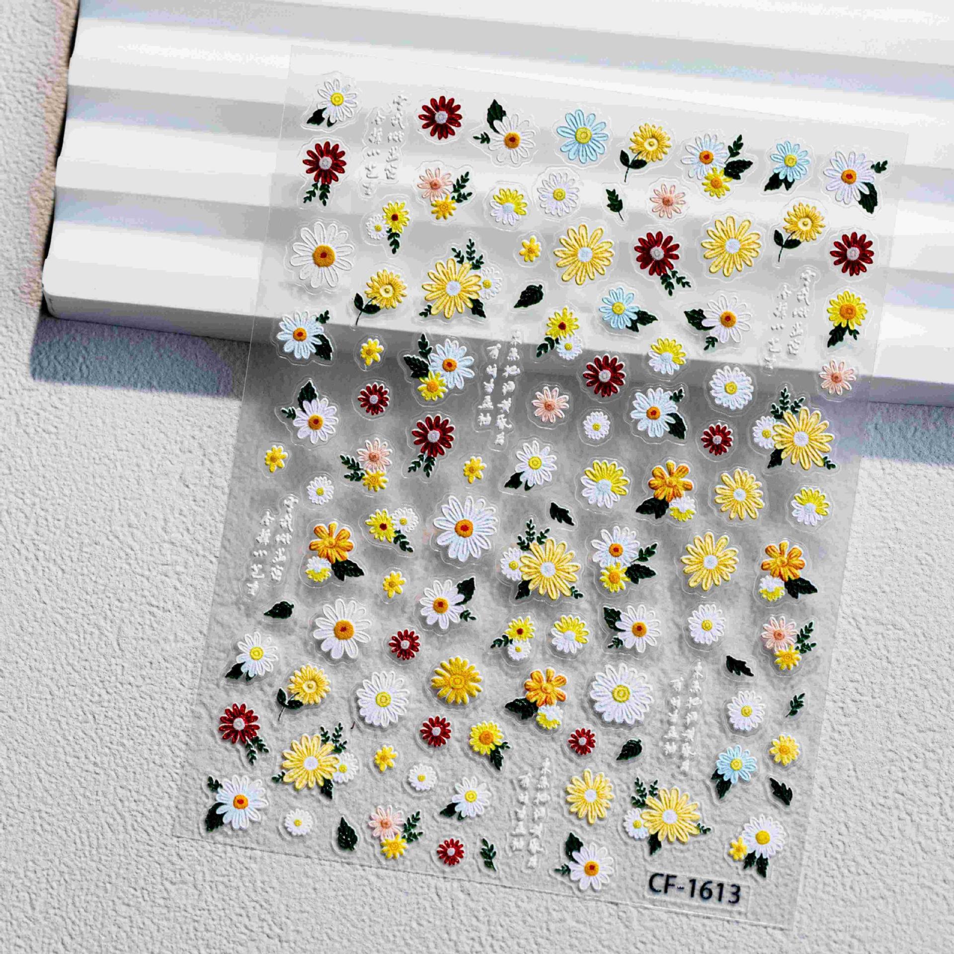 Cyansea Fresh Color Daisy Nail Art Stickers for DIY, Journals, Phones, Tablets CF-1613
