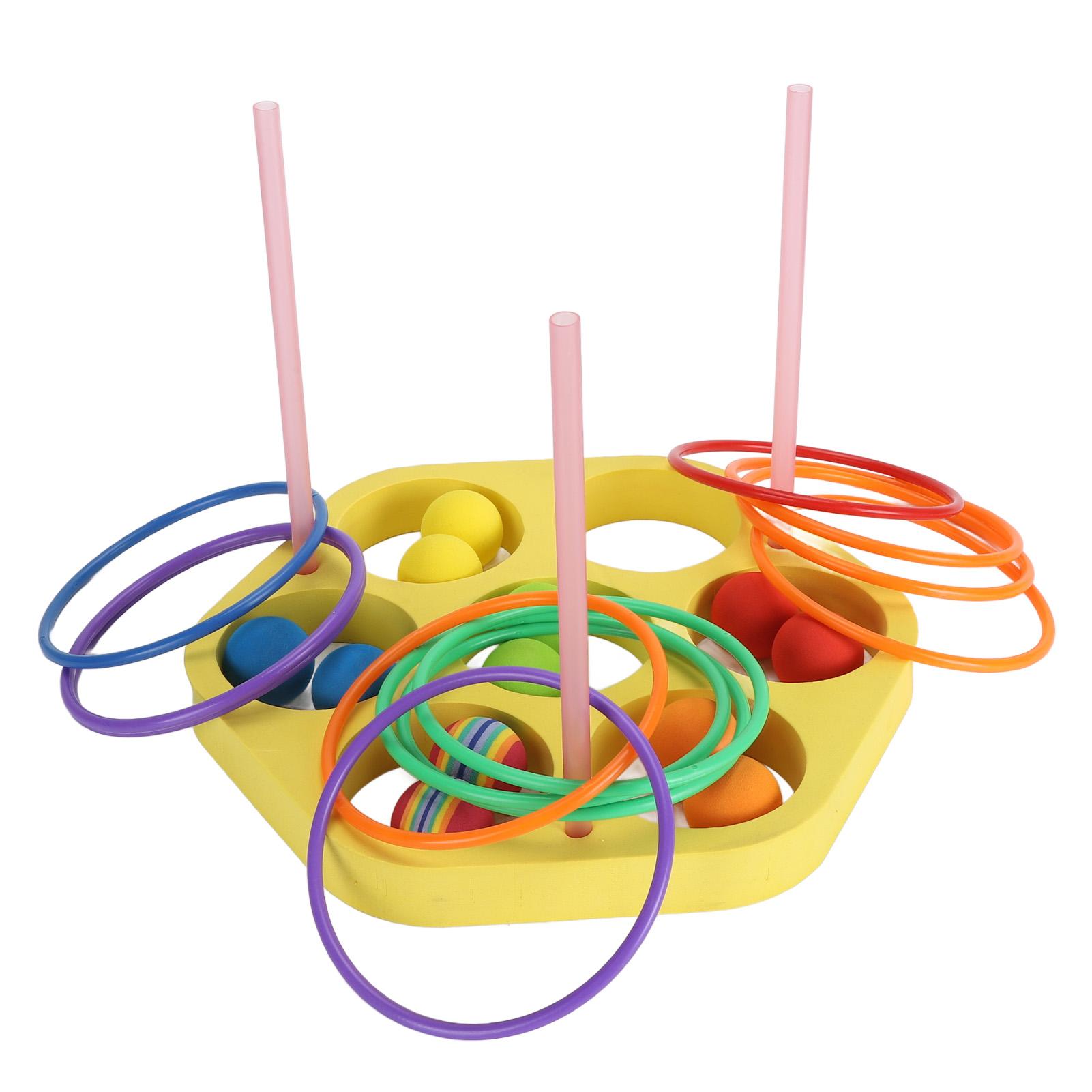 

Игра для бросания в бассейн ЕВА Шестиугольная Круглая с 12 шариками 12 кольцами Плавающие игры для бассейна