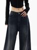 Vintage Streetwear Y2k pantalones vaqueros holgados mujeres Harajuku Retro pierna ancha pantalones vaqueros de gran tamaño moda femenina 90s pantalones vaqueros estéticos