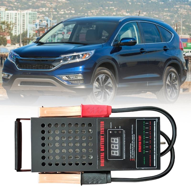 Tester di carico batteria auto Tester voltmetro Strumento di misurazione 6/12/24V Display LCD per moto Barche Strumento di misurazione
