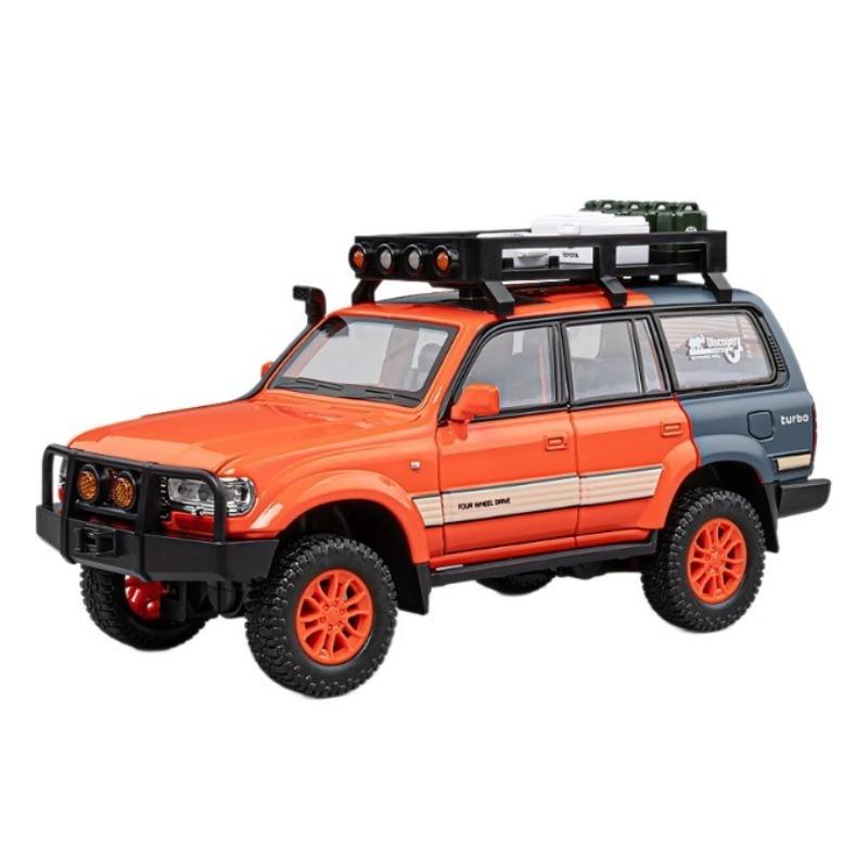 

1/24 Alloy Toyota Land Cruiser LC80 Model, Exquisite Desktop Ornaments, Best Collection for Car Model Enthusiasts, Christmas Gifts помаранчевий