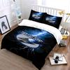 Tampa Bay Lightning Logo with Thunderstorm Print Bedding Set Duvet Cover Pillowcases (1* Duvet Cover 2* Pillowcases Do Not Include Comforter)