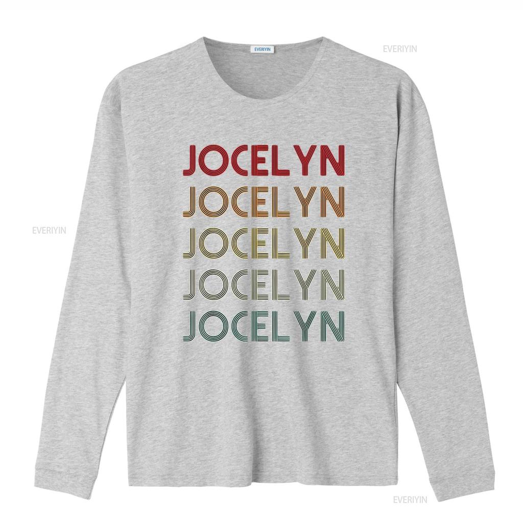 Mens Jocelyn Retro Funny Name Humor Nickname T Shirt White Large Vintage Washed Streetwear Slightly Stretched Designer Clothes
