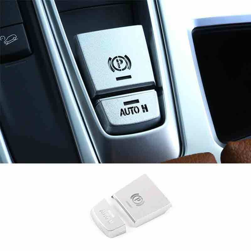 For BMW X3 F25 X4 F26 2011-17 Silver Aluminum Console Electronic Handbrake Trim