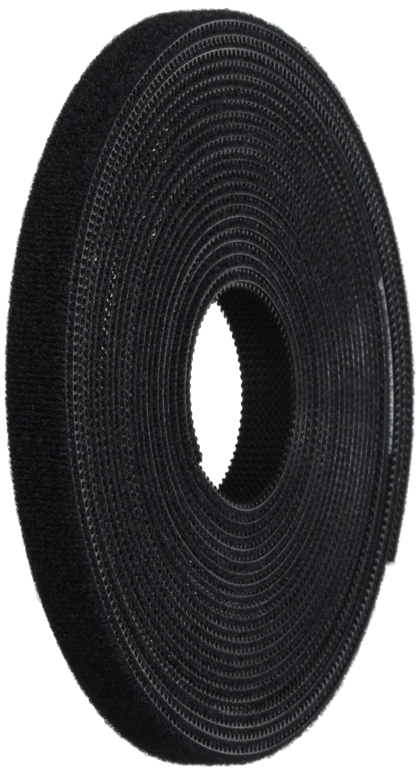 

TRUSCO Weather-Resistant Velcro Band Tape, Double-Sided, 10mm x 5m, Black, TMKT-10V-BK