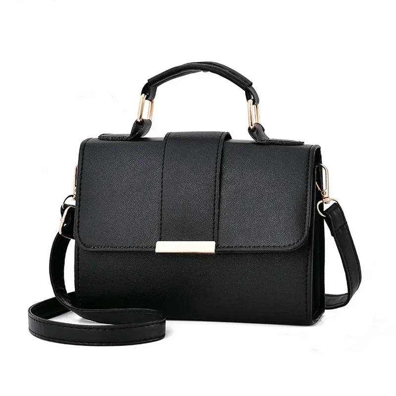 Women Fashion Pu Leather Shoulder Compact Flap Crossbody Handbags Messenger Bags High Quality Luxury Ladies Premium