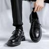 FashionNew Trending Brogues Classic Men Dress Shoes Men Oxfords Patent Leather Shoes Lace Up Formal Black Leather Wedding Party Shoes