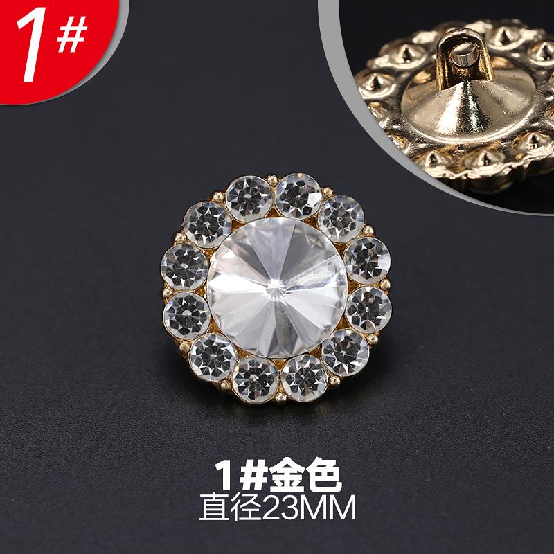 1pcs High-grade Coat Button for Clothing Metal Fur Button Mink Button Decorative Accessory