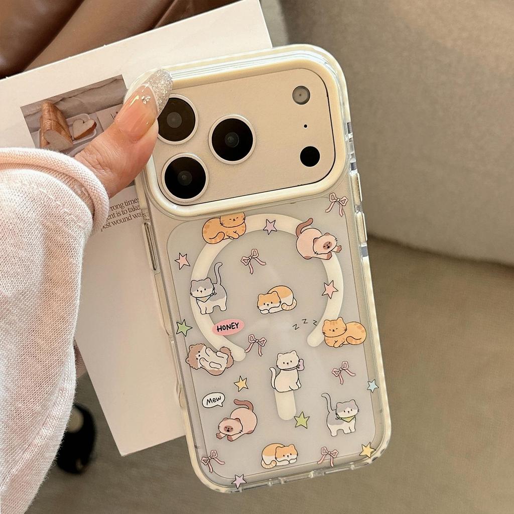 Cute Cat Phone Case for iPhone 16, iPhone 17, and iPhone 17 Pro Max
