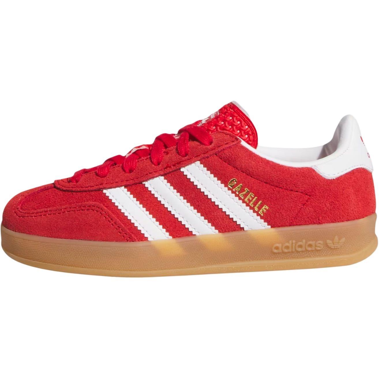 (PS) adidas Gazelle Indoor Better Scarlet White Gum Kids IH9136 EU 34