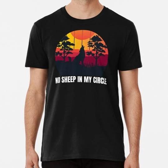No Sheep In My Circle Sunset Wolf Size S to 5XL Made in the USA T-shirt 4XL