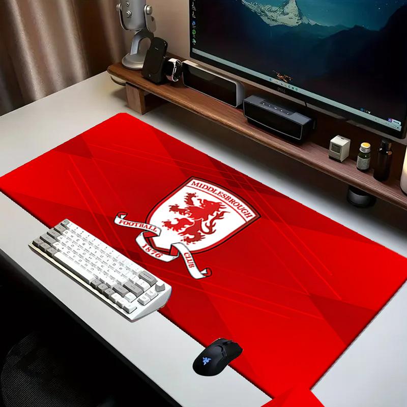 Middlesbrough Football Club Crest Mouse pad Office Desk Mat, Gaming Mouse Pad Mousepad, keyboard pad,Heavy-Duty Non-Slip Rubber Backing, Gift