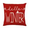 Christmas Linen Pillow Cover Christmas Decoration Sofa Pillow Living Room Pillow Cover Home
