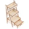 2Stk Mini Holz Blumenständer Für 1:12 Hausdekoration