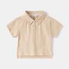 Jungen Unifarbenes Poloshirt Kurzarm Lässig mit Kragen Sommer Oberteil für Kinder