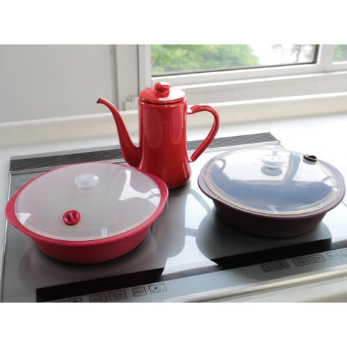 NY Planning IH Compatible Silicone Steamer, Brown