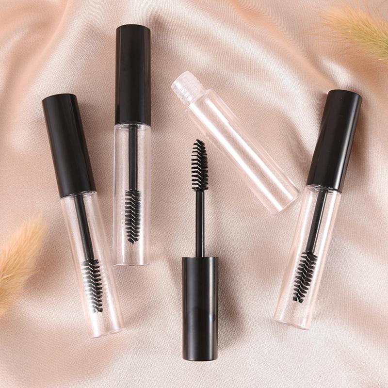 Transparentní prázdná tubička na řasenku Multifunkční nádobka na krém na řasy s hůlkou na líčení řas