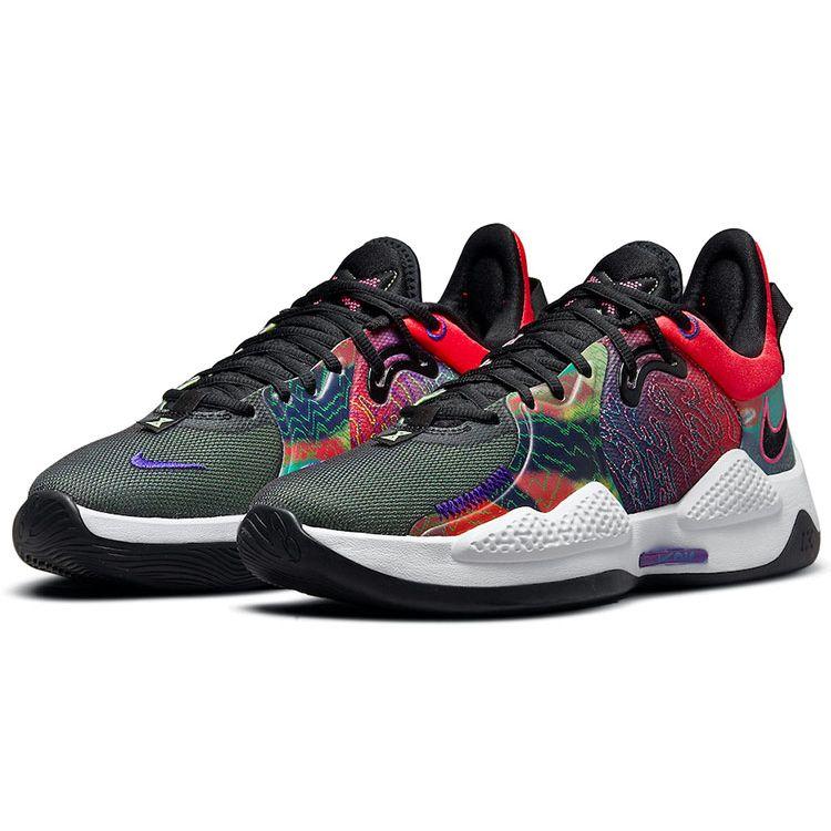 Nike Zapatillas PG 5 Multicolor para Hombre Bright-Crimson Fierce-Purple Barely-Volt CW3143-600