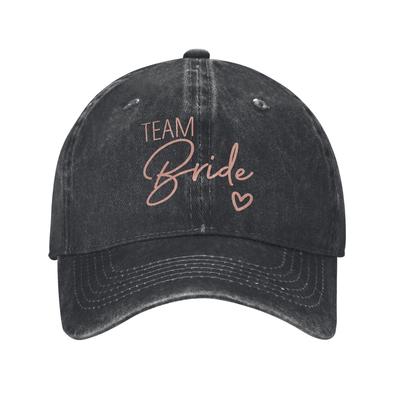 Hearts Bride Bachelorette Party Team Wedding Baseball Cap Sun Outdoor Sport Sun-Proof Washed Casual Custom Logo Baseball Caps