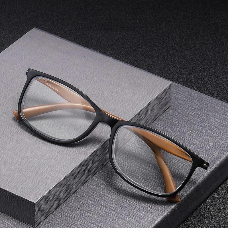 Fashion Men Women'S Anti-Blue Reading Glasses Trendy Transparent Far Sight Eyeglasses Unisex Ultralight Presbyopia Prescriptions