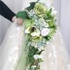 Rose Bouquets for Bride Gracefuls Elegant Artificial Rose Bridals Bouquets