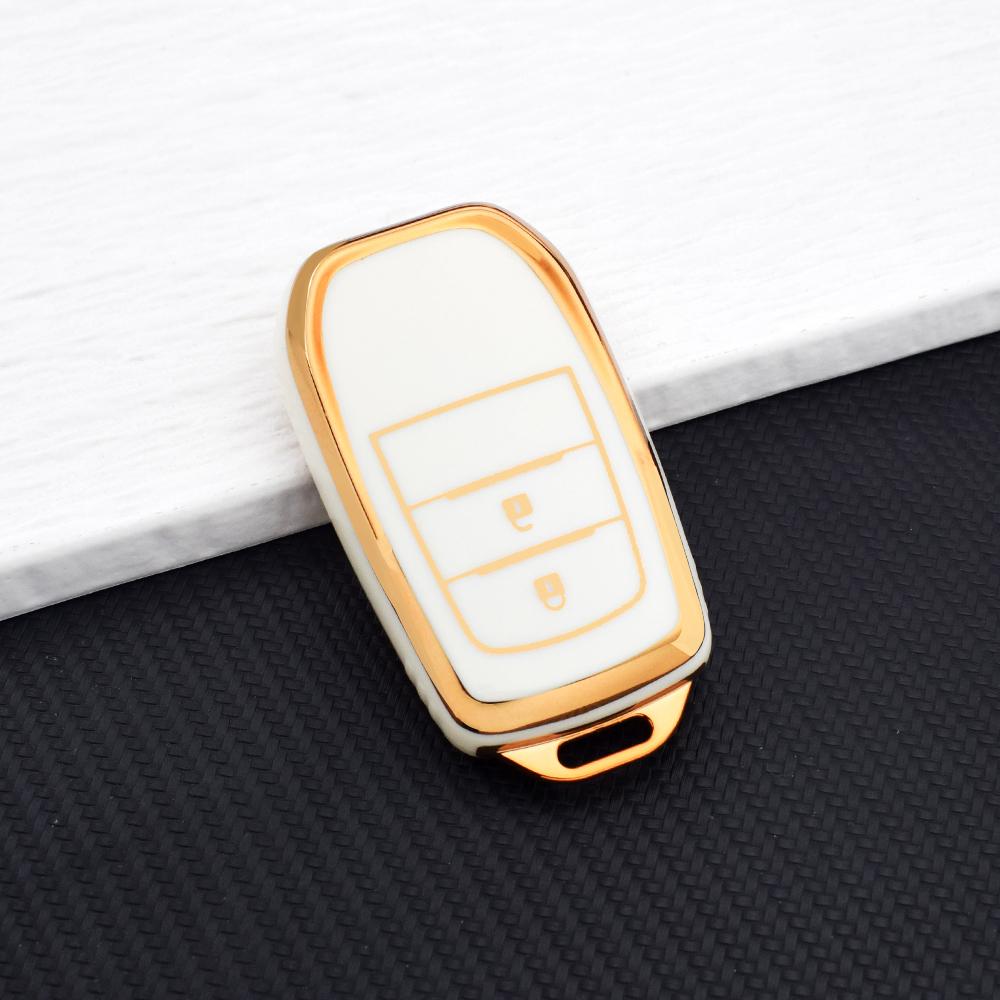 TPU Anti-Scratch Remote Car Key Case Cover for Toyota CHR Hilux Fortuner Land Cruiser 200 Camry Corolla Crown RAV4 Highland