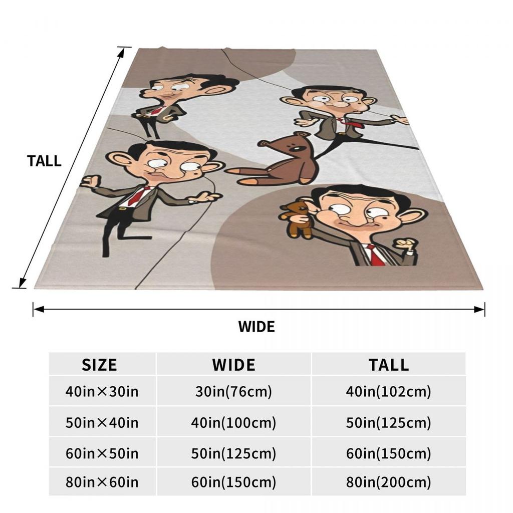 Signore Comodo. Coperta Cartoon Fagiolo Merch Coperte Decorative per la Stanza Morbido Pile per Divano