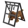 Plastikowe Pet Dog Puppy Cat Door Magnetyczna blokada Bezpieczna klapa do bramy okiennej (Czarny XL)