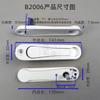 1pcs White/Black Zinc Alloy Hidden Window Handle  Hardware Accessories Screen Handle with Screws