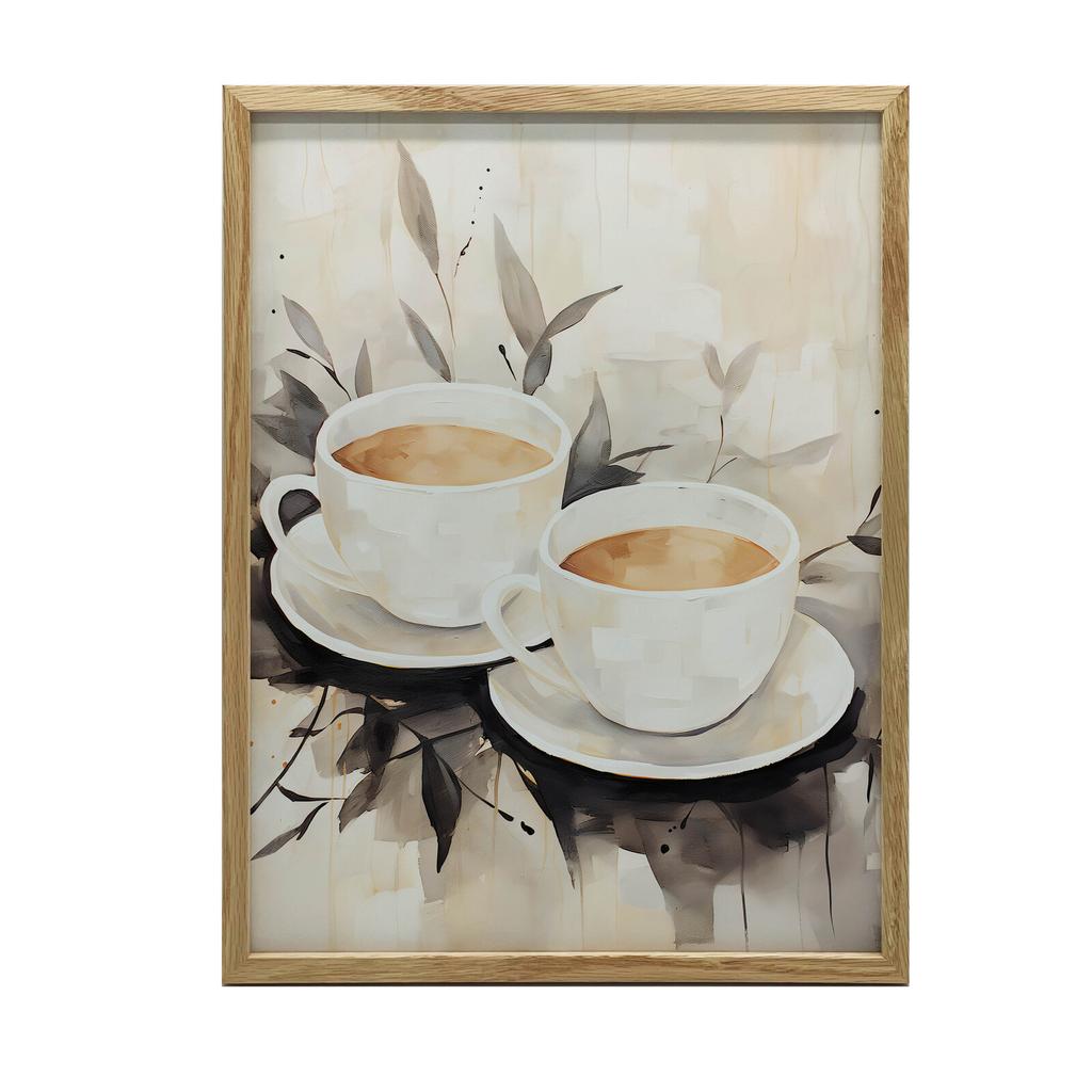 Kaffee-Einfachheit Kaffee-Einfachheit, 50X70 Cm, Ohne Rahmen, Premium-Leinwand auf Keilrahmen