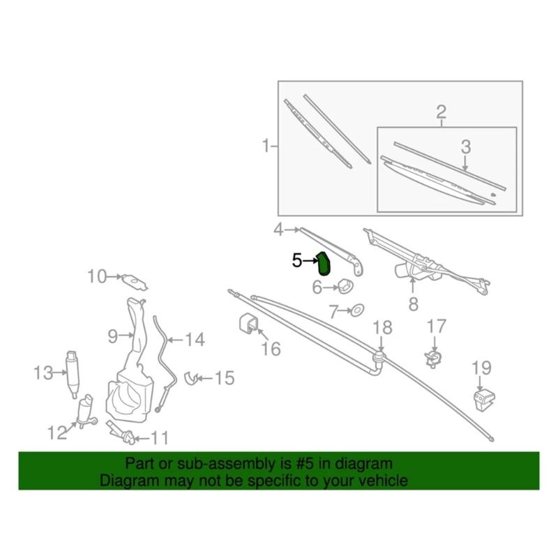 Abdeckung für Scheibenwischer-Mutter 61617248409 für R52 R53 R55 R56 R57 2008-2015 Ersatzteil für Scheibenwischer-Mutterabdeckung