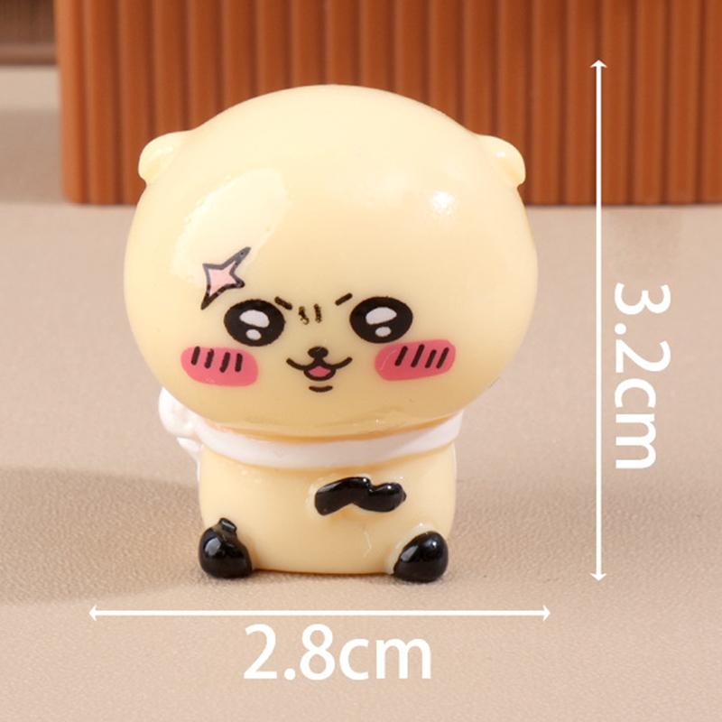 Cartoon Cute Mini Chiikawa Figurines  Miniature Desktop Car Ornament Crafts Diy Decoration Accessories Children Gifts