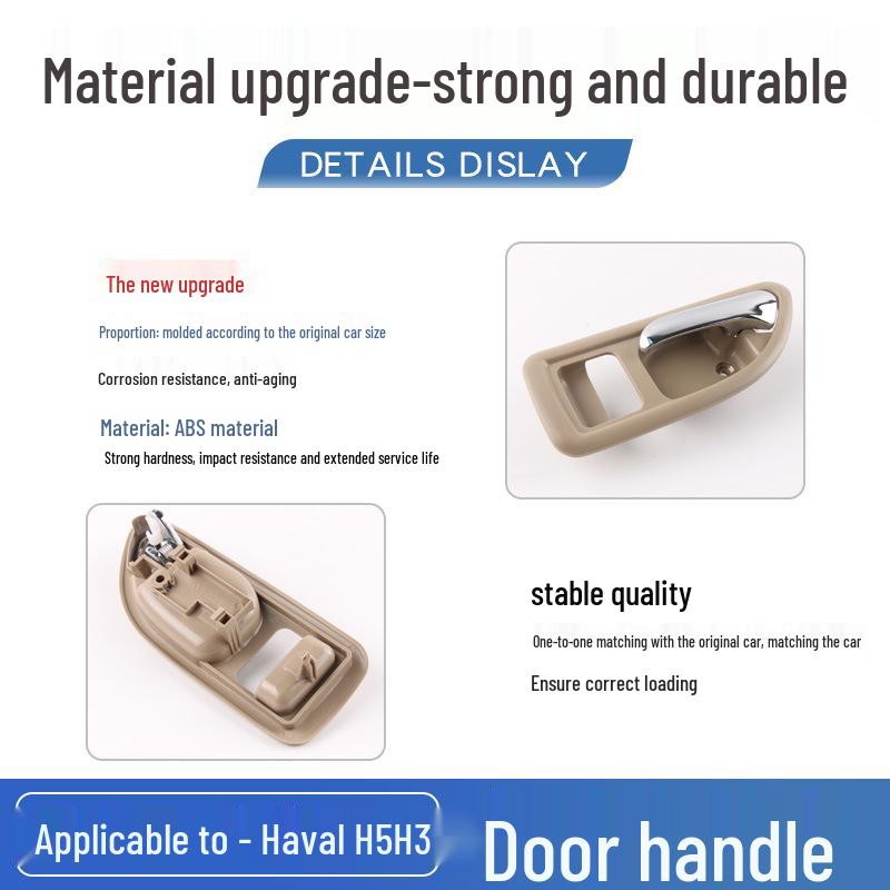 Kompatibilní vnitřní klika dveří pro Great Wall Haval H3H5, Vhodná pro staré i nové modely: Vnitřní klika, přezka a táhlo