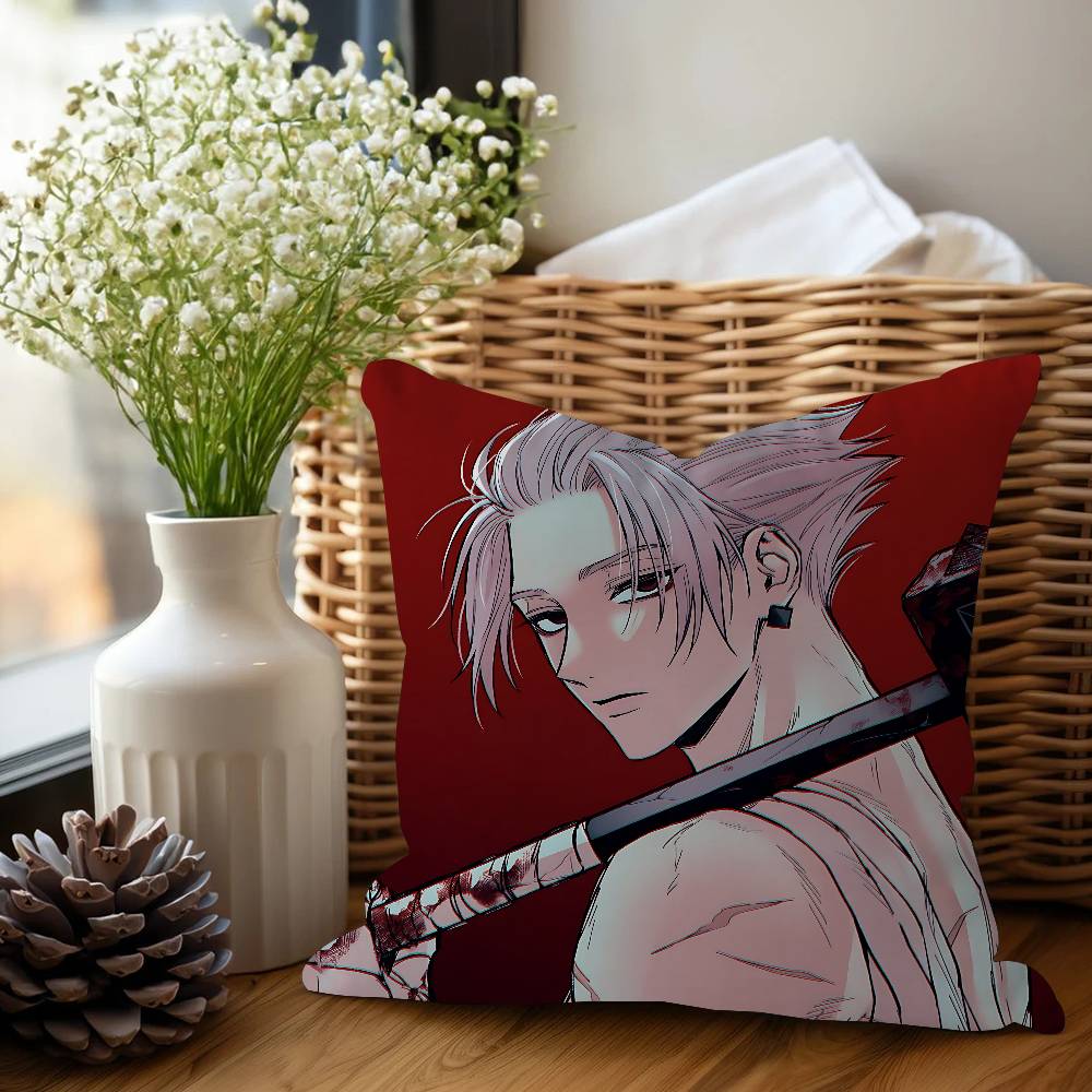 S-SakamotoO Anime Pillow Cushion Cover Pillowcase Living Room Sofa Home Decor Customized