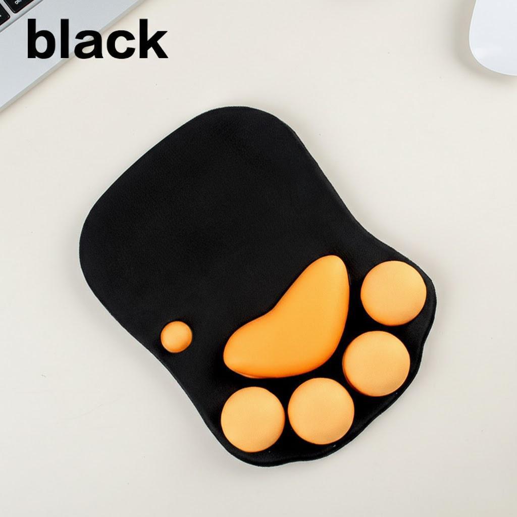 

Cute Cat Paw Mouse Pad Silicone Wrist Rest Comfortable Desktop Computer Laptop Accessories Gaming Mouse Mat чёрный