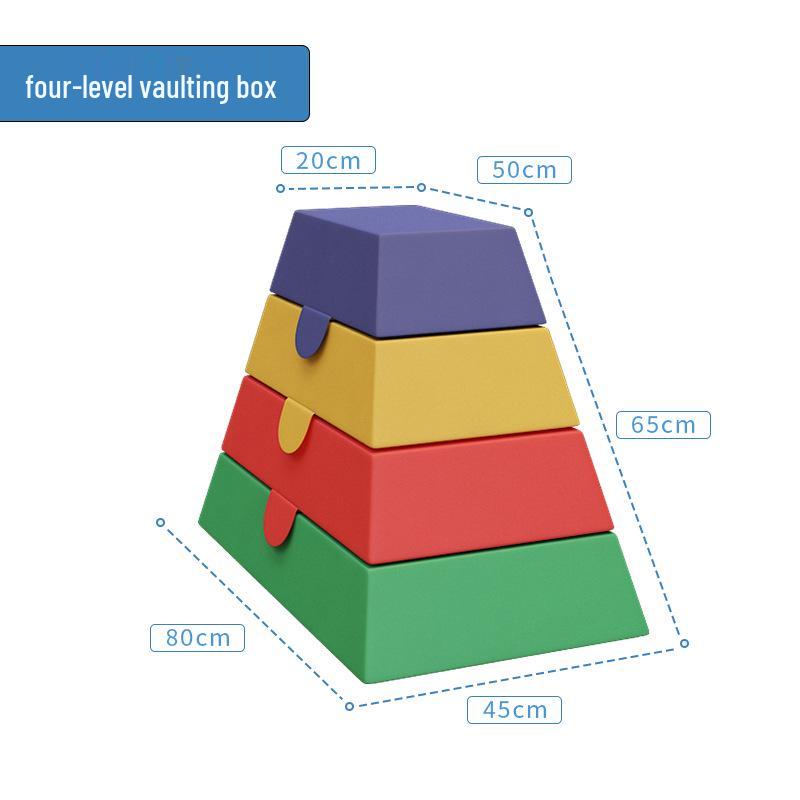Children's Soft Pommel Vaulting Box for Sensory Integration and Physical Training