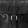 Gucci Jumbo GG Super Double G Logo Adjustable Shoulder Strap Magnetic Flap Messenger Bag Men Shoulder Bag Black 760235-AABY0-1000
