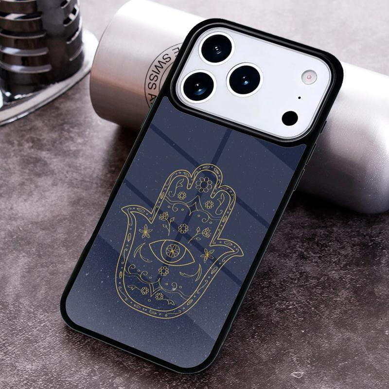 Hamsa Hand Of Fatima Art Phone Case for iPhone 17 16 15 Pro Max Air 14 13 12 11 Plus Shockproof Cover